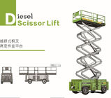 Μηχανή diesel 18m αυτοπροωθούμενος ανελκυστήρας ψαλιδιού ικανότητας 700kg για το υπαίθριο maintanence προμηθευτής